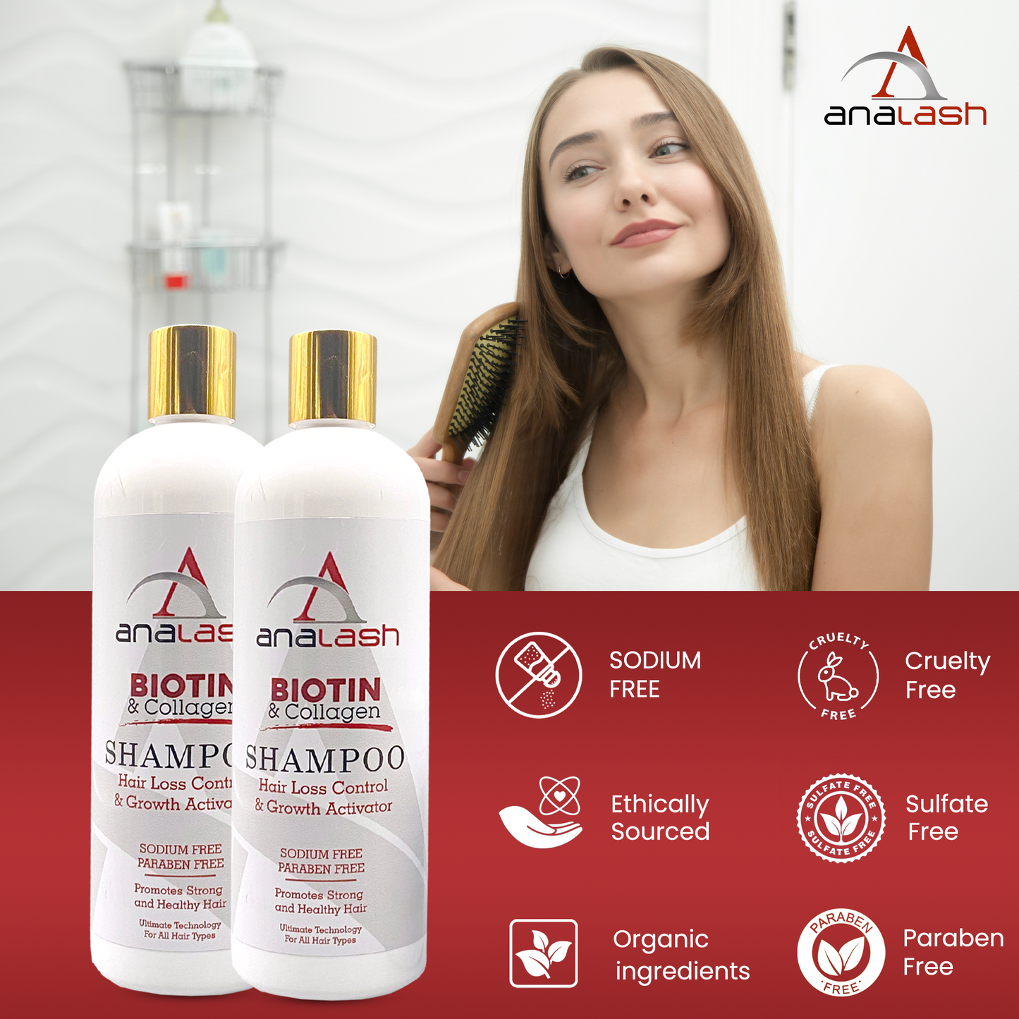 Hair Growth Shampoo with Biotin + Collagen
